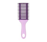 Curly Hair Brush Women Scalp Massage Vented Paddle Anti-static Styling | TPEE elastic teeth glide through wigs and extensions for smooth styling and scalp relief Purple