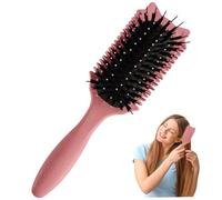 Curly Hair Defining Brush Plastic Curly Hair Brush with Handle for Effortlessly Defined Curls, Waves & Coils, Reduces Frizz 2.7x9.6x1.7 Inch