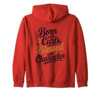 Curly Hair Don't Care Zip Hoodie
