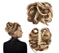 Curly Hair Extensions Clip in Messy Bun Hair Pieces for Women Clip on 0229