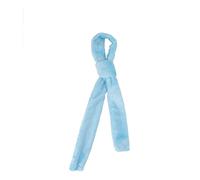 Curly Hair Headband Creative DIY Long Head Wraps Bands Antislip Heatless Curling Headband for Women Home Business Trips Lint Material 46g (Blue)