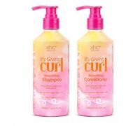Curly Hair Hydrating Shampoo & Nourishing Conditioner Set of 2, 300 ml Each, with Avocado & Argan Oils, Sulfate & Silicone Free, for Curly Hair