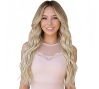 Curly Hair Pieces, 18-Inch Wavy Wig, Soft Breathable Design with Invisible Clips, Realistic Hair Extension for Natural Look, Ladies, Mothers, Students, Professionals, Weddings, Office, Parties