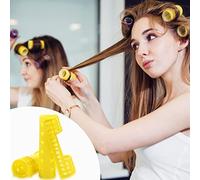 Curly Hair Plastic Hair Rollers Curlers Snap Rollers Self Grip Rollers Hairdressing Curlers No Heat Hair Curlers For DIY Hairdressing Hair Salon Hair Barber 6 Sizes The Beard Struggle (B, One Size)