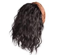 Curly Hair Synthetic Fiber Wigs Natural Looking Women High Skull Hair Extension With Hairhoop Quick Hairstyle Hairpiece