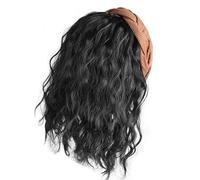 Curly Hair Synthetic Fiber Wigs Natural Looking Women High Skull Hair Extension With Hairhoop Quick Hairstyle Hairpiece Party Wigs