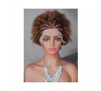 Curly Human Hair Wig 13x4 Lace Front Pre Plucked Pre Braid Wigs for Black Women 250 Density(P4-30)