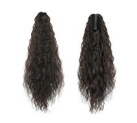Curly Ponytail Wig Clip In Hair Extensions Hair Ponytail Wig Water Wave Hairpiece False Deep Wave Grab Clip(SU88 2)