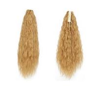 Curly Ponytail Wig Clip In Hair Extensions Hair Ponytail Wig Water Wave Hairpiece False Deep Wave Grab Clip(SU88 27)