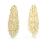 Curly Ponytail Wig Clip In Hair Extensions Hair Ponytail Wig Water Wave Hairpiece False Deep Wave Grab Clip(SU88 613)