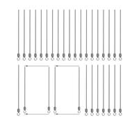 Curly Rods for Spinner Lures | Stainless Steel 100 Pieces Fishing Accessories for Camping River Beach Lake Lakeside Boat Activities