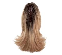 Curly Synthetic Fiber Hair Extensions Claw Clip Ponytail Hairpiece For Women Various Hairstyles Everyday Wear Claw Clip Ponytail