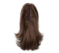 Curly Synthetic Fiber Hair Extensions Claw Clip Ponytail Hairpiece For Women Various Hairstyles Everyday Wear Claw Clip Ponytail