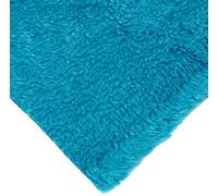 Curly Teddy Faux Fur Fabric Material - Neptune Blue, 1Mtr - 150cm x 100cm