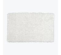Curly Tumble Twist Bath Mat - 100% Cotton White