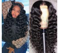 Curly Wig,European and American Women's African Black Long Hair,Long Synthetic Wig,Small roll Head Cover,Best Wigs for Daily/Halloween/Party/Cosplay A,60cm (A 60cm)