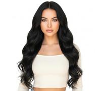 Curly Wig - Invisible Clips Wig 18Inch | Fake Hair Claw Clip - for Ladies Mothers Brides Working Students Event Wedding Office Party