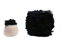 Curly Wool Loop Crochet Yarn Hand Woven Sweater Knitting Yarn for DIY Doll Hair Thread Cute Animal Toys Crafts Making Material(9)(2)