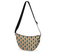 CURLYOOT Crescent Bag for Women Men Lightweight Sling Crossbody Bag with Adjustable Strap Polyester Travel Shoulder Bags, Purple, Modern
