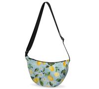 CURLYOOT Crescent Bag for Women Men Lightweight Sling Crossbody Bag with Adjustable Strap Polyester Travel Shoulder Bags, Green