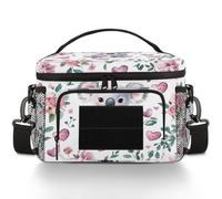CURLYOOT Cute Koala Floral Tactical Lunch Bag Large Insulated Lunch Box for Women Men, Leakproof Cooler Bag with Shoulder Strap, Lunchbox for Work Picnic Travel