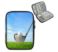 CURLYOOT Sport Golf Modern Electronics Travel Organizer Case, Portable Cable Organizer Cord Storage Bag, Travel Electronic Accessories for Charger, Phone, SD Card