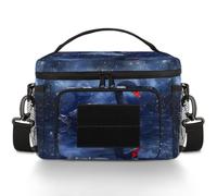 CURLYOOT Swan in the River Tactical Lunch Bag Large Insulated Lunch Box for Women Men, Leakproof Cooler Bag with Shoulder Strap, Lunchbox for Work Picnic Travel