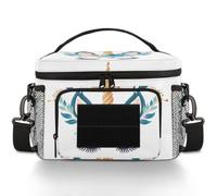 CURLYOOT Unicorn Cartoon Horse Head Tactical Lunch Bag Large Insulated Lunch Box for Women Men, Leakproof Cooler Bag with Shoulder Strap, Lunchbox for Work Picnic Travel