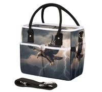 CURLYOOT Wild Eagles Flying Insulated Lunch Bag for Women Men Adults, Lunch Box with Adjustable Shoulder Strap Large Lunchs Tote Bag for Work Picnic Camping