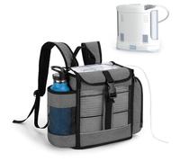 CURMIO Portable Oxygen Concentrator Backpack Compatible with Inogen One, Oxygo, Caire Units, SimplyGo Mini, POC Travel Bag for Machine and Accessories, Grey