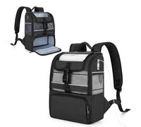 CURMIO Portable Oxygen Concentrator Backpack Compatible with Rhythm Healthcare P2 P2-E6 P2-E7, Lightweight POC Carrying Bag with Breathable Mesh Panels for Travel Outdoor, Bag Only, Black