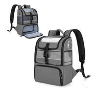 CURMIO Portable Oxygen Concentrator Backpack Compatible with Rhythm Healthcare P2 P2-E6 P2-E7, Lightweight POC Carrying Bag with Breathable Mesh Panels for Travel Outdoor, Bag Only, Grey