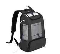 CURMIO Travel Carrying Bag for Portable Oxygen Concentrators, Universal POC Backpack with Mesh Panels for Breathability, Compatible with Inogen, Oxygo, Caire Units, for on-The-go,Black