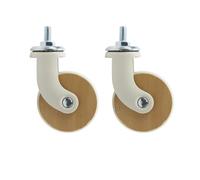 Curqia 2 Pack Caster Wheels 2.5 inch Locking Stem Casters for Wire Shelving/Furniture/Carts(Without Brake)