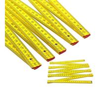 Curqia Yellow Folding Wood Rule Two Meters Foldable Ruler Measuring Stick