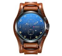 CURREN 8225 Men Watch Black Brand Quartz Leather Wristwatch Sport Male Clock