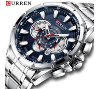 CURREN 8363 Watch for Male Men Quartz Man Wristwatch Watches with Stainless Steel Strap Band Three