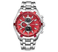 CURREN Men's Watch, Quartz Analog Calendar, Waterproof Stainless Steel Band