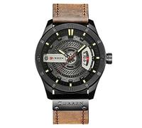 CURREN Mens Watches Leather Quartz Men Watch Sport Clock Male