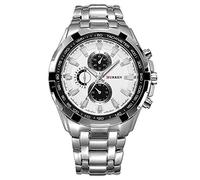 CURREN Mens Watches, Watches Quartz Analog Calendar,Wrist Watch for Men, Fashion Waterproof Stainless Steel Band