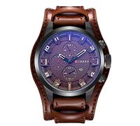 CURREN Original Men's Sports Waterproof Leather Strap Date Wrist Watch 8225, Classic