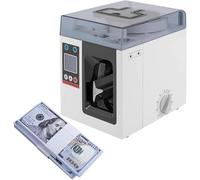 Currency Binding Machine, Money Strapping Machine with LCD Display, Binding Width: 1.2-2.4in, 2 Bundles, Ideal for Finance and Cashiers
