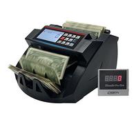 Currency Cash Counting Machine with Value Counterfeit Detector & Calculator, Multi-Currency Bill Counter for Euro, USD for Business & Retail