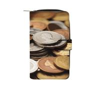 Currency Coin Wallet Multifunctional Leather Wallets for Men Compact Long Wallet Credit Card Holder Passport Bag