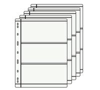 Currency Collecting Album Pages, 3 Pockets per Sheet, 30 Sheets for Paper Money Bills, Banknotes (10)