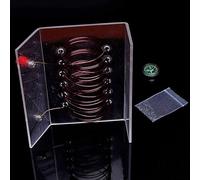 Current-Carrying Solenoid Experiment Kit - Demonstrates Right-Hand Rule For Current & Magnetic Field, Physics Electrical Lab Equipment With Insulated Copper Coil