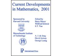 Current Developments In Mathematics, 2001