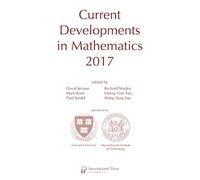 Current Developments in Mathematics, 2017