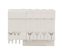 Current Leakage Protection Breaker, Flame Retardant 4P Circuit Breaker Bistable Locking Clip Modular Construction PA66 Shell for Office Building Automatic switch