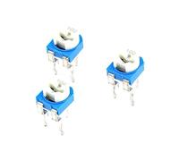 Current limiting elements 10pcs Potentiometers RM065 Horizontal Trimpot Blue White Adjustable Variable Resistor Kit 102 1K ohm